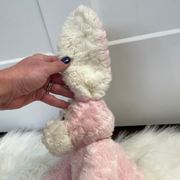 Weighted Floppy Pink Bunny Rabbit Plush TL Toys Bean Bottom Stuffed Animal Soft - Picture 5 of 11